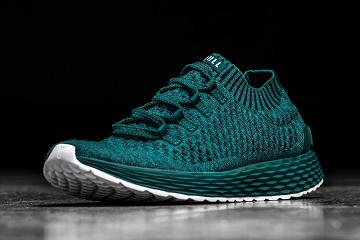 Women's Nobull Deep Teal Knit Running Shoes Deep / Turquoise | SG B2680E